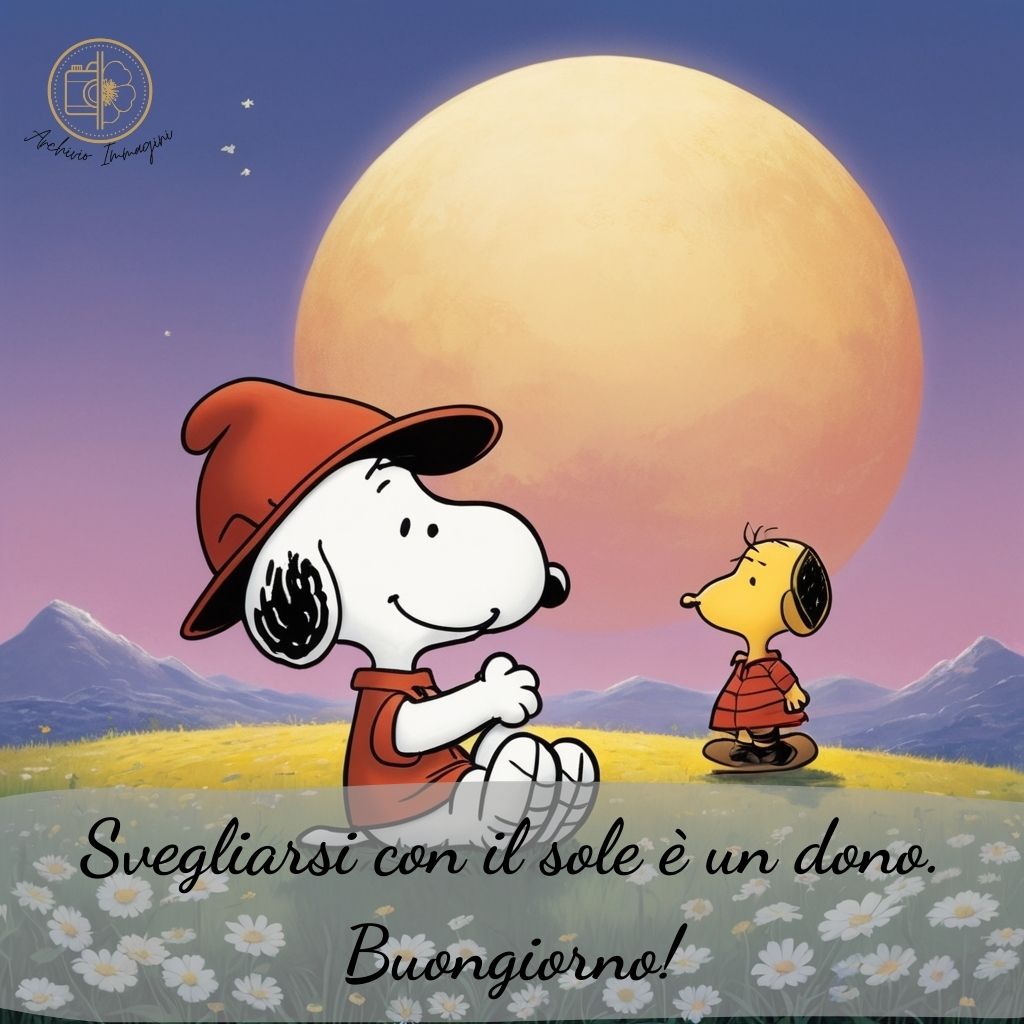 immagini buongiorno snoopy 5 1