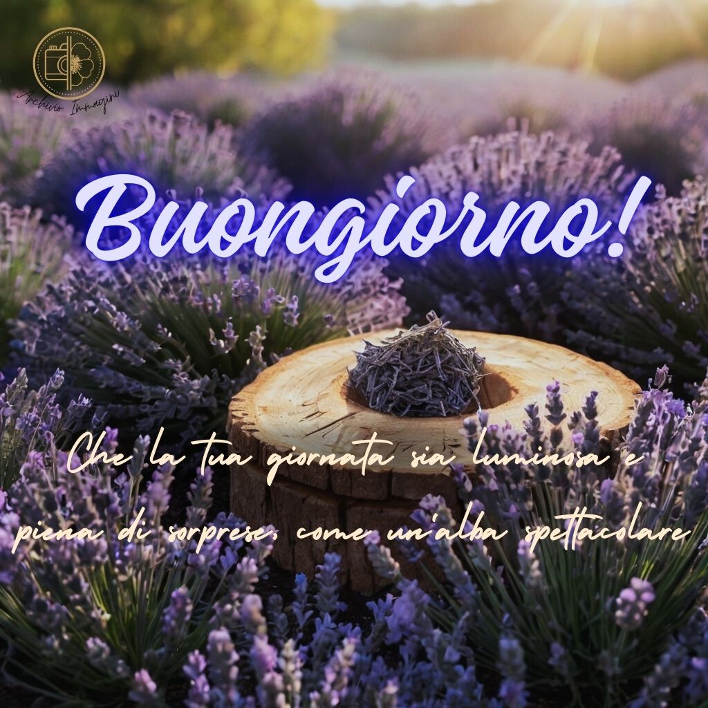 immagini buongiorno con fiori di lavanda 14