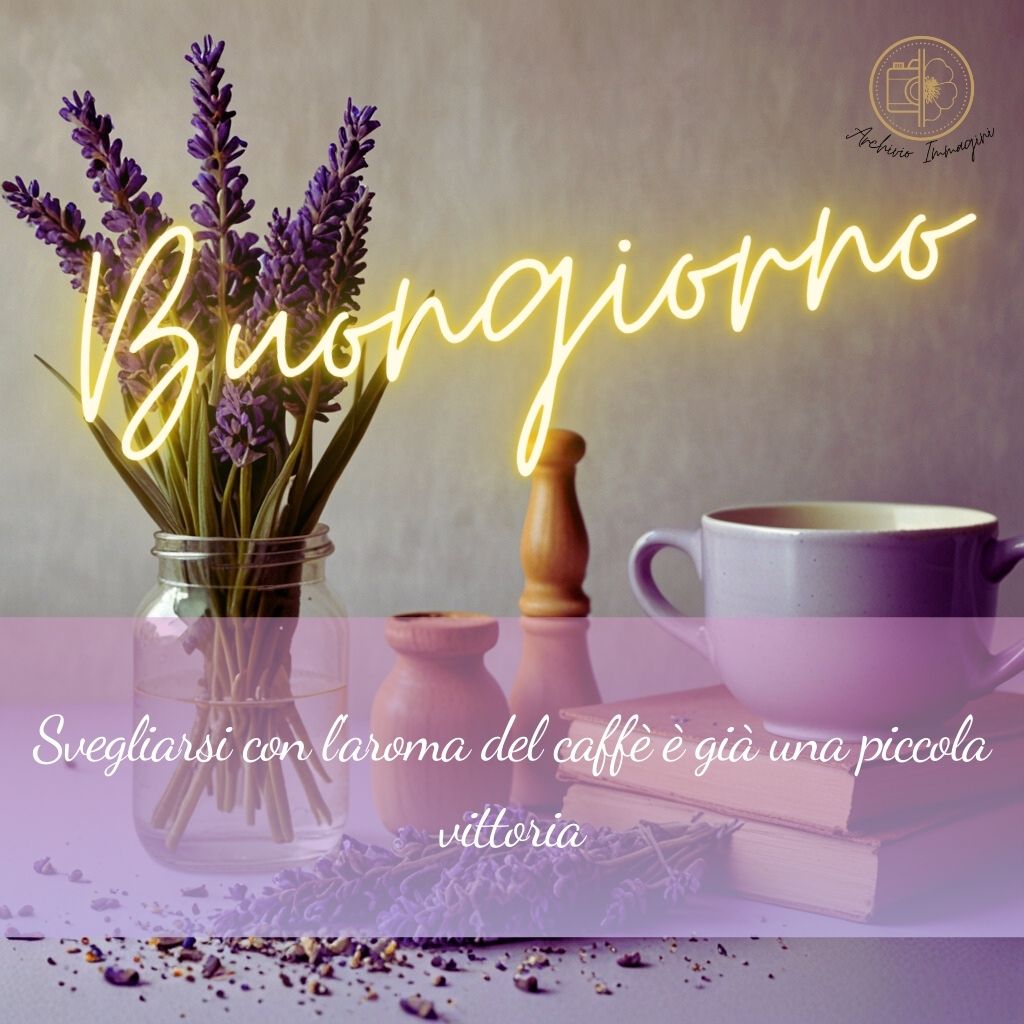 immagini buongiorno con fiori di lavanda 17