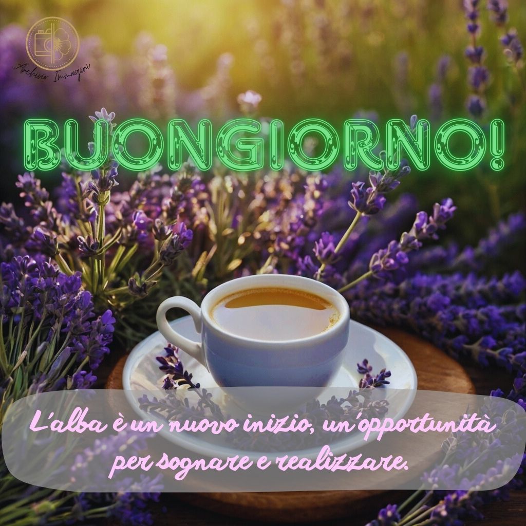 immagini buongiorno con fiori di lavanda 2