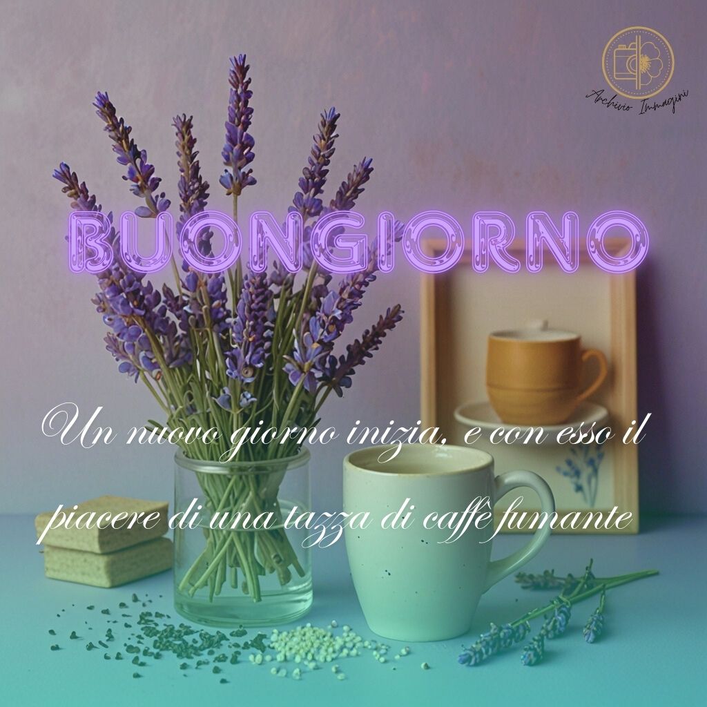 immagini buongiorno con fiori di lavanda 20