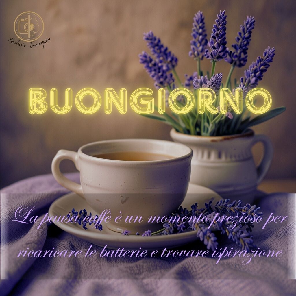 immagini buongiorno con fiori di lavanda 21