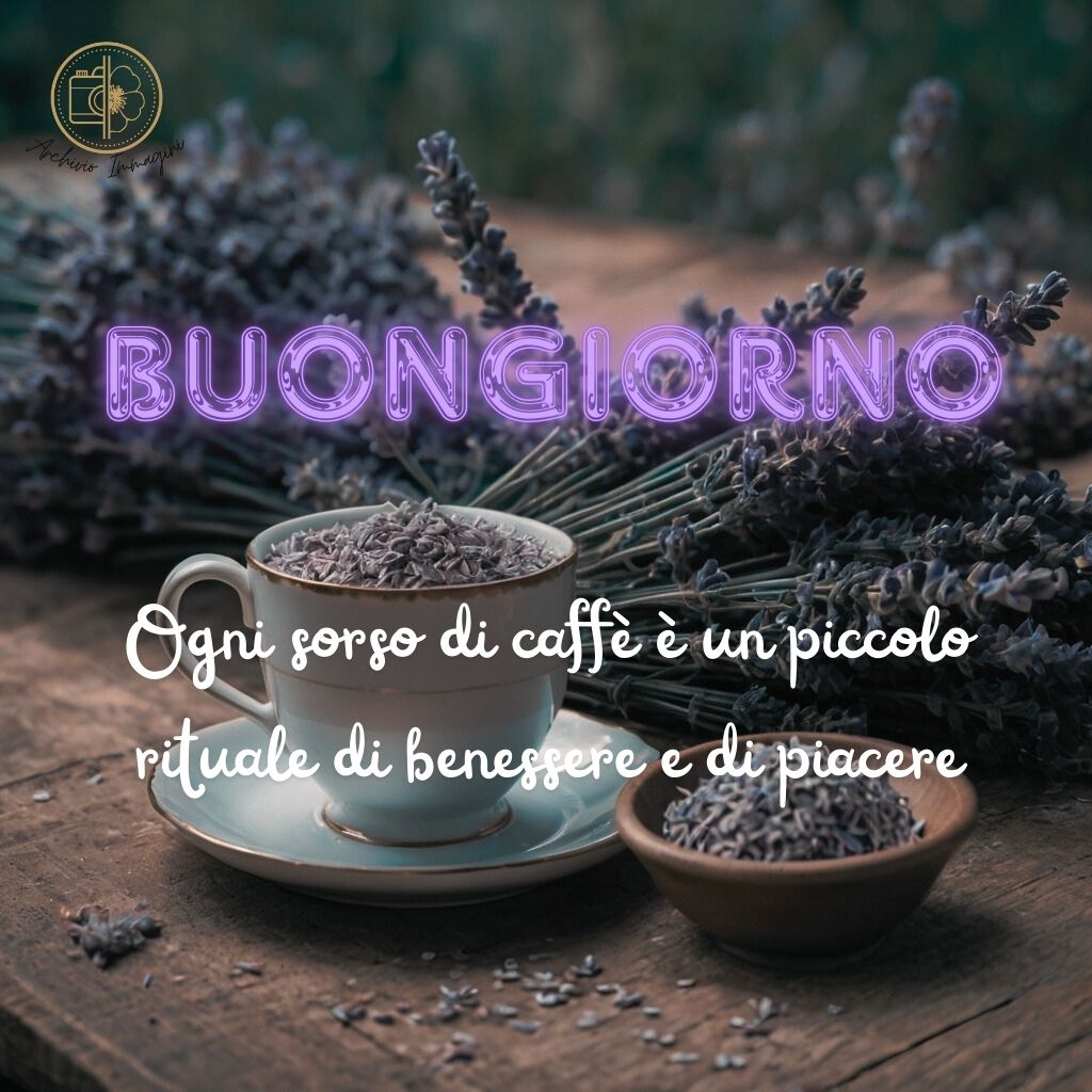 immagini buongiorno con fiori di lavanda 24