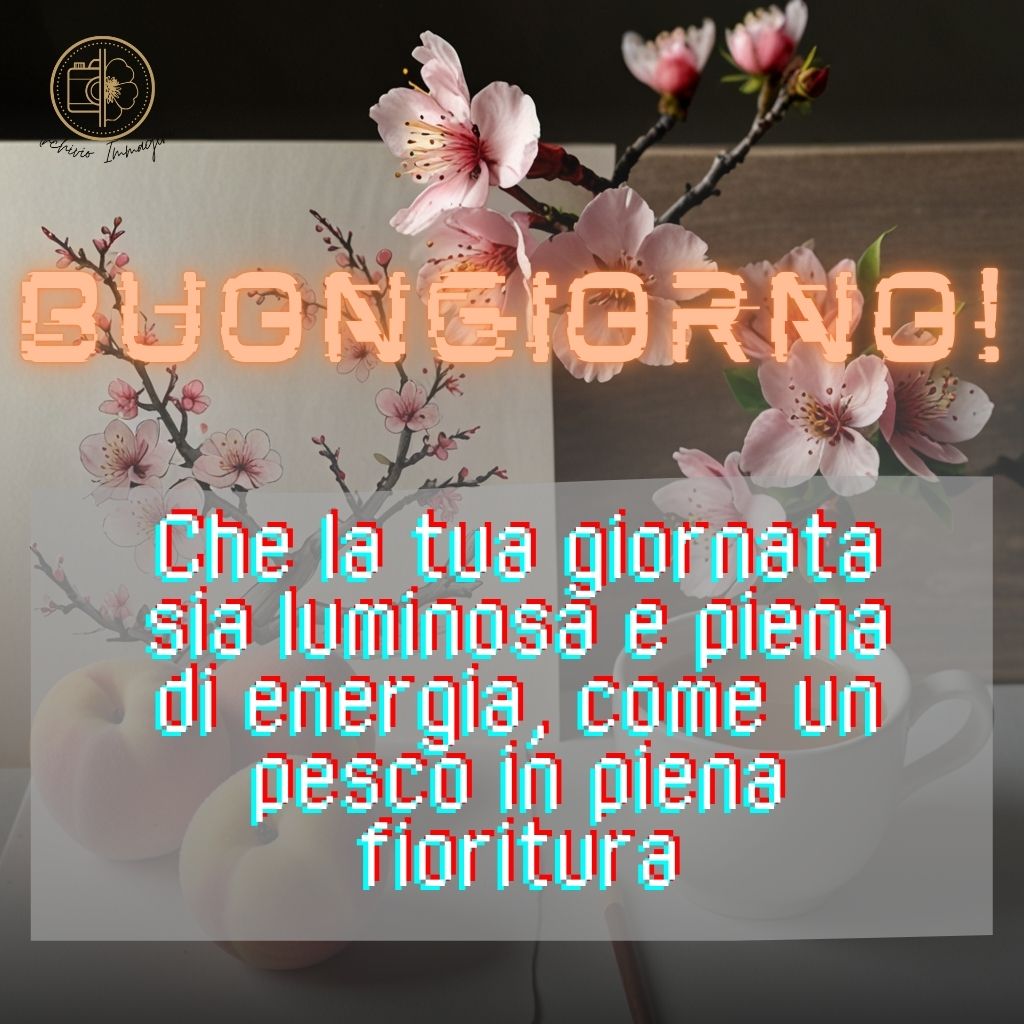 immagini buongiorno con fiori di pesco 41