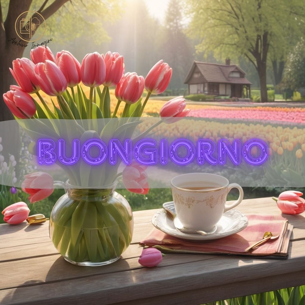 immagini buongiorno con tulipani 43 1