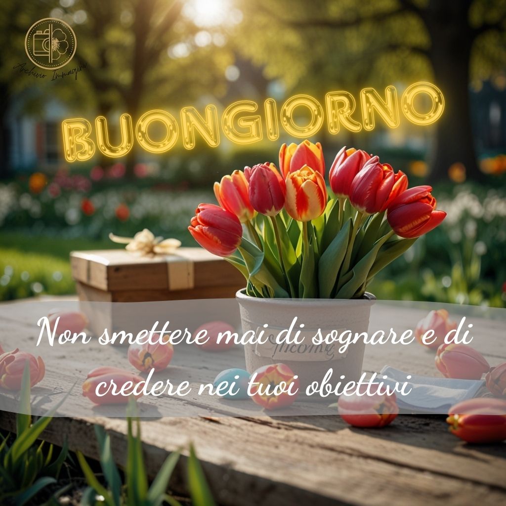 immagini buongiorno con tulipani 45