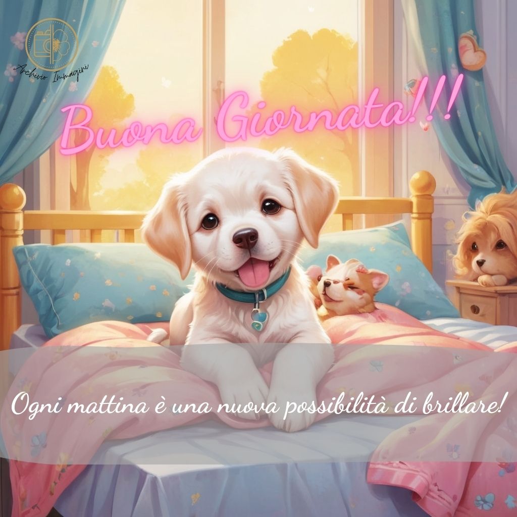 immagini di buongiorno con cani 17