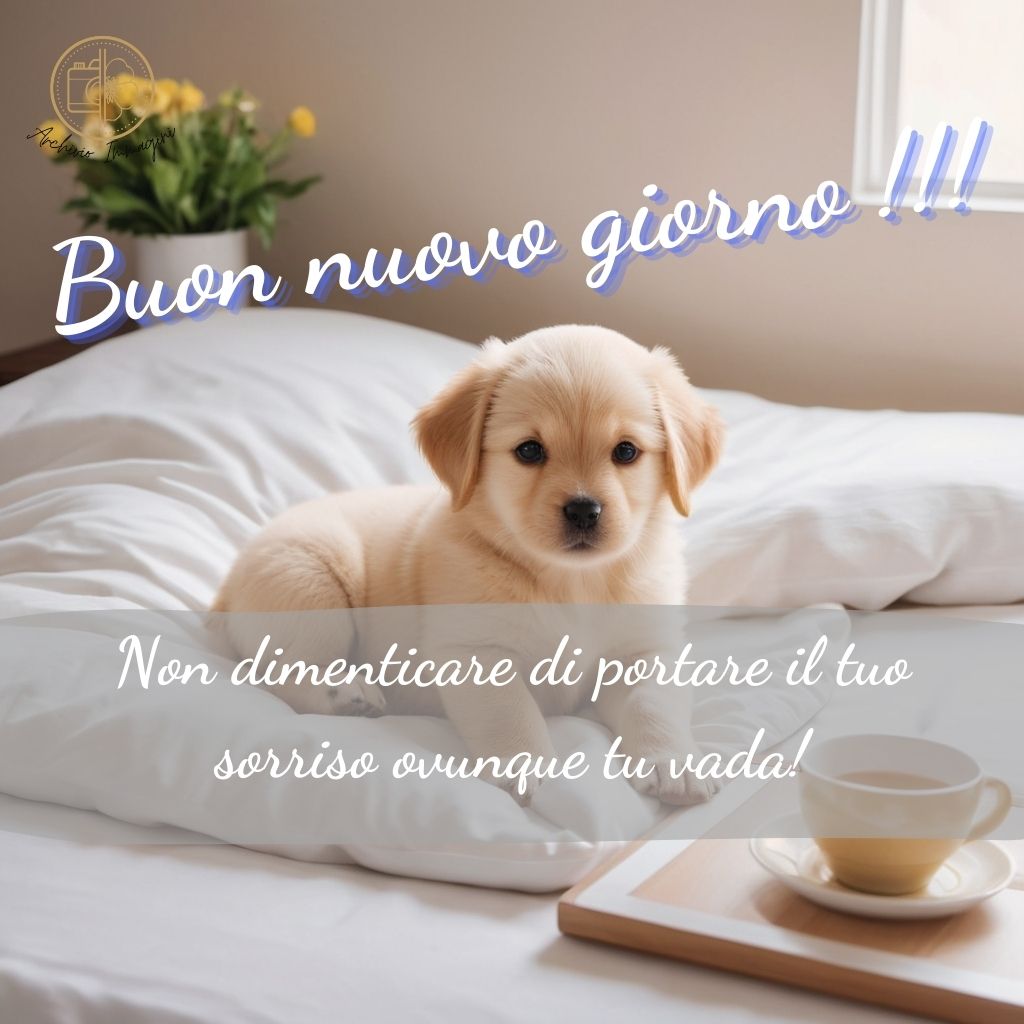 immagini di buongiorno con cani 21