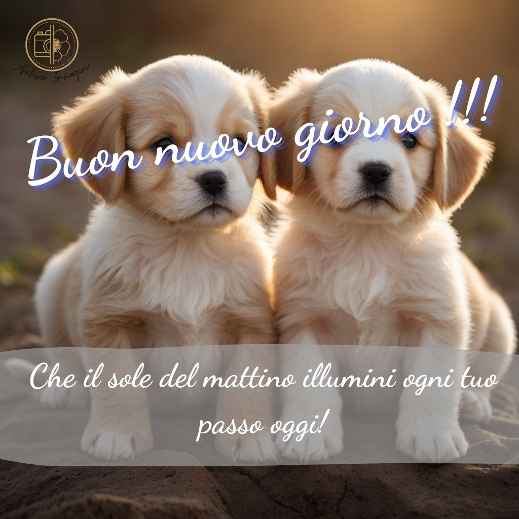 immagini di buongiorno con cani 23