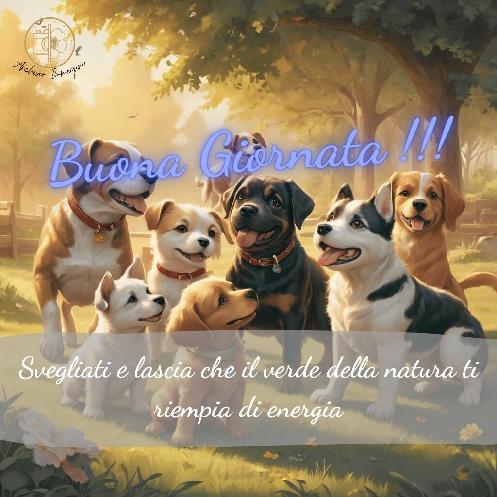 immagini di buongiorno con cani 57